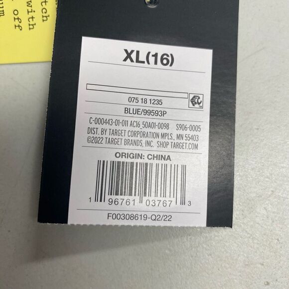 ART CLASS Unisex 2 PieceTie Dyed Sweatshirt & Shorts Pajama Set Size XL Blue New - Picture 9 of 11